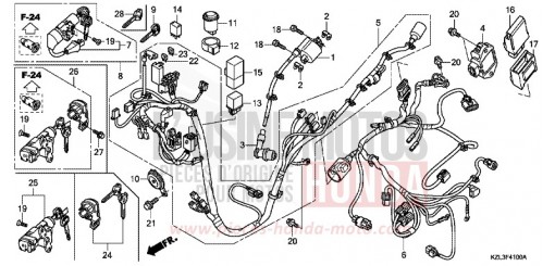 FAISCEAU DES FILS NSC110MPDC de 2012